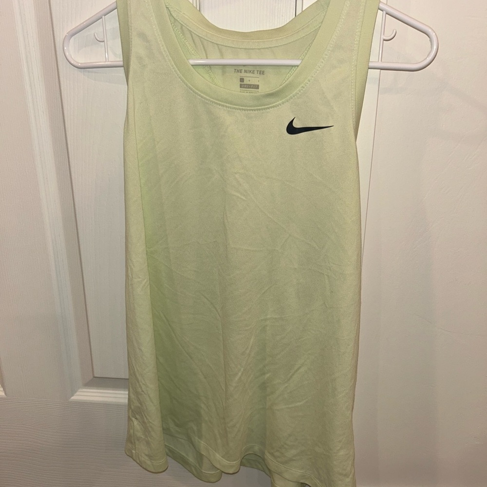 Nike light Green Athletic Tank Top